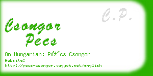 csongor pecs business card